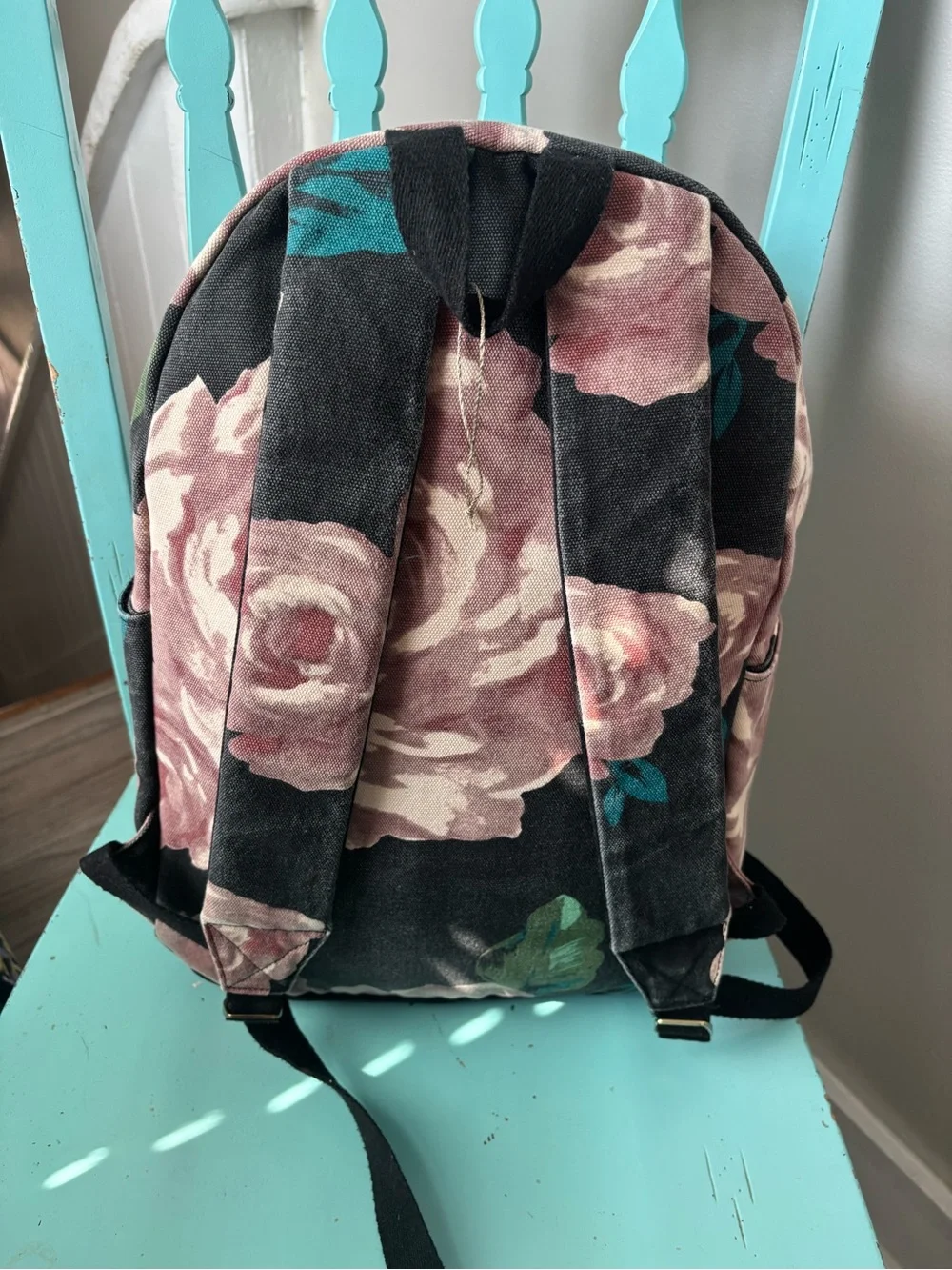 Pottery Barn Teen Backpack & Lunch Bag Set in Black and Dusty Rose